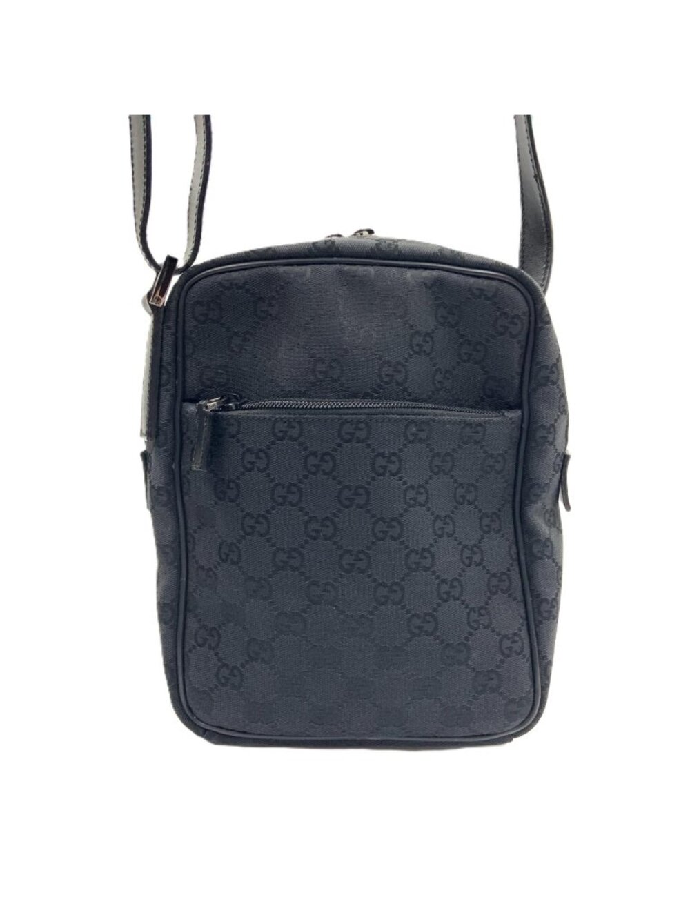 Gucci GG Canvas Shoulder Bag Black